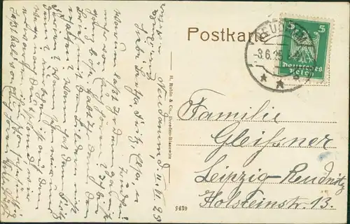 Postcard Neudamm (Neumark) Dębno Soldiner Straße Myśliborski (Kr Soldin)   1925