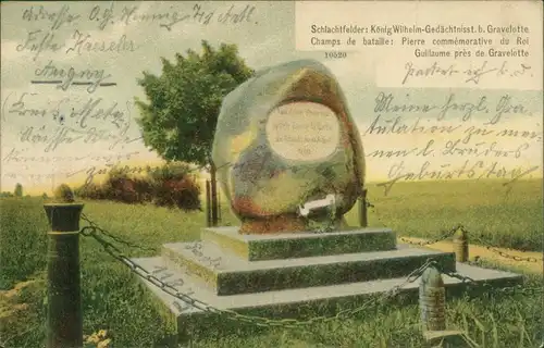 CPA Gravelotte König Wilhelm Gedächtnisstein 1906 