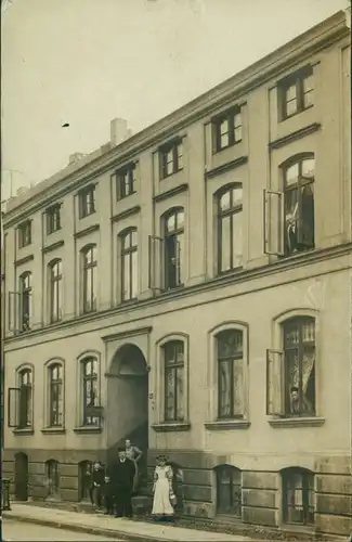 Ansichtskarte Harburg-Hamburg Straße - Hausfassade - Privatfoto 1908 