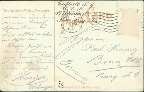 Postcard Buffalo Seventy-fourth Regiment Armory 1911 