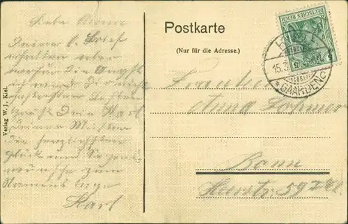 Ansichtskarte  Torpedodivision in geschlossener Ordnung 1909 