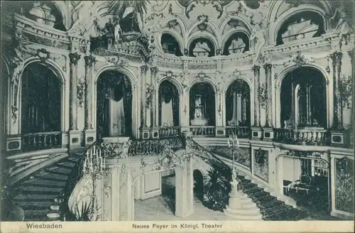 Wiesbaden Neues Foyer im Königlichen Theater g1906