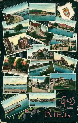 Ansichtskarte Kiel Stadtteilansichten 1909 