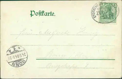 Ansichtskarte Löwenhagen-Niemetal Bahnhofspark  b Göttingen 1904