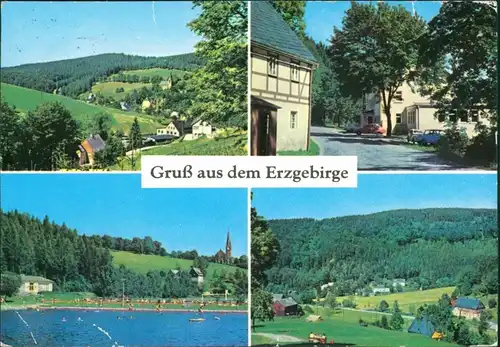 Rechenberg-Bienenmühle Schwimmbad Holzhau Haus des Handwerks g1977