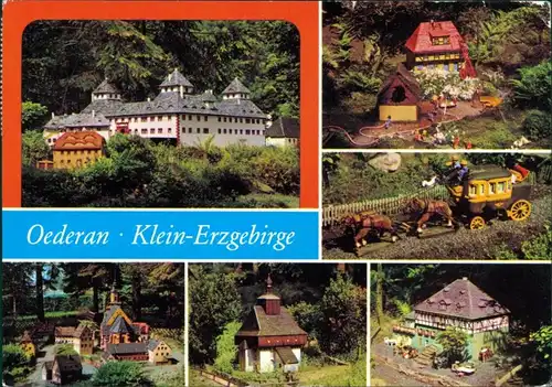 Oederan Miniaturpark Klein-Erzgebirge - Schloß Augustusburg, Feuerwehr im  g1980