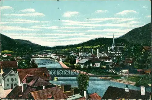 CPA Montigny-lès-Metz Panorama mit Brücken und Kirche 1906