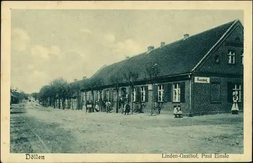 Ansichtskarte Döllen-Gumtow Linden-Gasthof, Paul Einsle  b Perleberg 1918