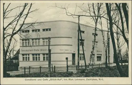 Schipkau  Conditorei und Café "Glück-Auf" Richard Lehmann b Senftenberg 1934