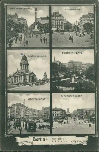 Mitte Berlin Alexanderplatz, Spittelmarkt, Dönhoffplatz, Potsdamerplatz 1905
