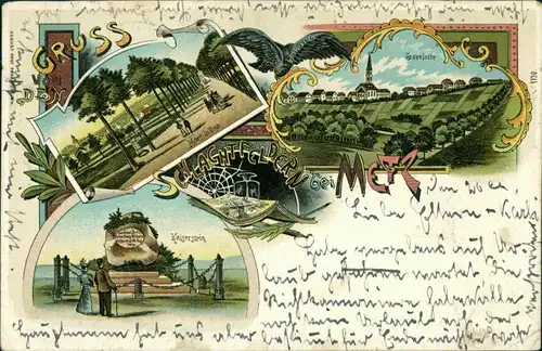 Litho AK Metz Litho AK: Kaiserstein, Mars La Tour - Schlachtfelder 1905 