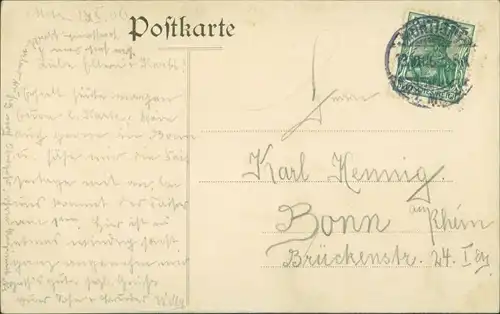 CPA Metz Partie am Theaterplatz 1906 