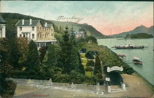 Ansichtskarte Rolandseck-Remagen Hotel Belle vue 1911 