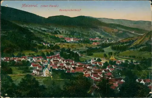 CPA Metzeral Blick auf die Stadt 1915