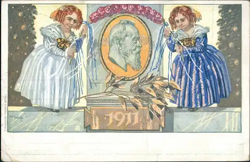 Ansichtskarte  KÖNIGREICH BAYERN POSTKARTE 1911 Stempel Kitzingen