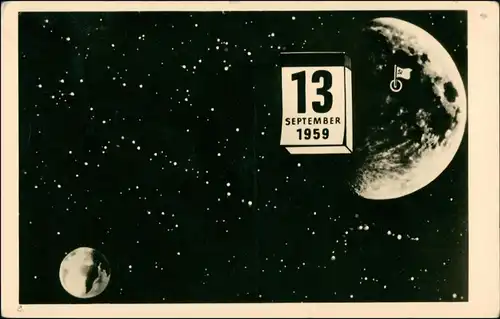 Ansichtskarte  DSF 13.9. 1959 - Raumfahrt Propaganda 1961 