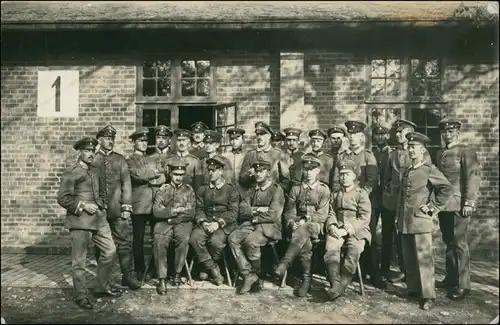 Foto Hamburg Kaserne - Wk1 Soldaten 1916 Privatfoto