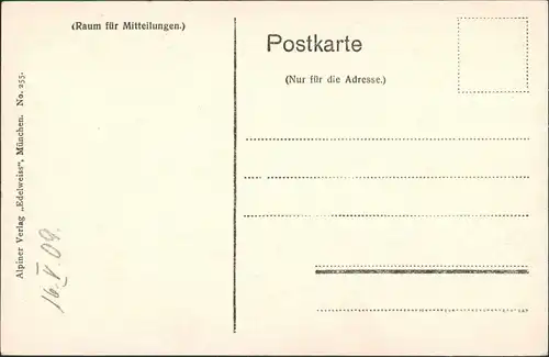 Schlehdorf Berge: Heimgarten (1790 m) vom Herzogstand (1731 m) 1909