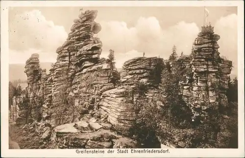 Ansichtskarte Ehrenfriedersdorf Greifensteine 1914