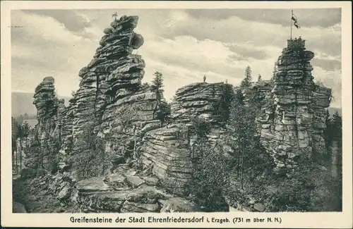 Ansichtskarte Ehrenfriedersdorf Greifensteine xx 1914