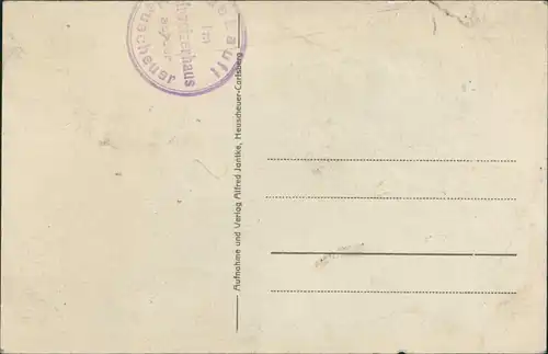 Postcard Karlsberg Karłów Heuscheuer-Großvaterstuhl 1930 
