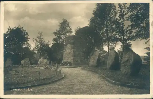 Ansichtskarte Lensahn Holstein Kriegerdenkmal 1936 
