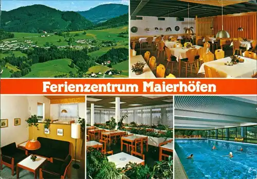 Maierhöfen Panorama, Ferienzentrum Mairehöfe - Außen- und Innenansicht 1991