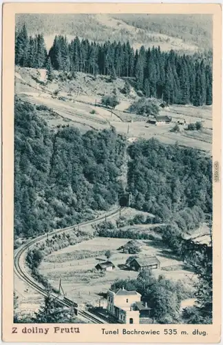  Blick auf den Tunel Bachrowiec (535m) 1940