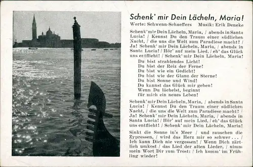 AK-Liedkarten: Schenk' mir Dein Lächeln, Maria 1940 Schwenn-Schaeffers