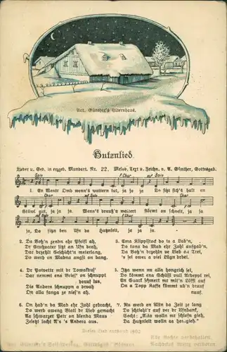 Gottesgab Erzgebirge Boží Dar Anton Günther  Elternhaus - Butzenlied 1912 #