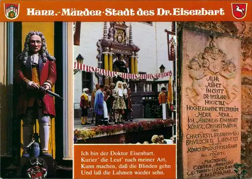 Hannoversch Münden Hann. Münden Doktor Eisenbart - Plastik, Fest 1983