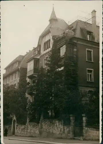 Foto Zürich Straße und Haus - Privatfoto AK 1943 Privatfoto 