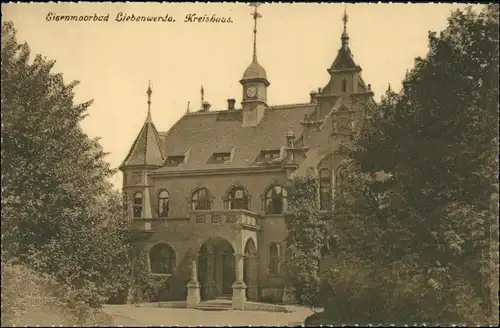 Ansichtskarte Bad Liebenwerda Kreishaus (Eisenmoorbad) 1913