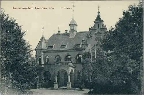 Ansichtskarte Bad Liebenwerda Eisenmoorbad, Kreishaus 1912