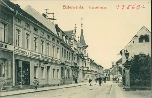 Ansichtskarte Elsterwerda Wikow Hauptstraße - Schlosserei 1915