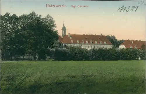 Ansichtskarte Elsterwerda Wikow Seminar 1913