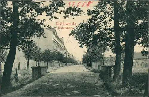 Ansichtskarte Elsterwerda Wikow Elsterstraße - Brücke 1914 