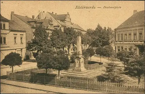 Ansichtskarte Elsterwerda Wikow Denkmalplatz c1913 
