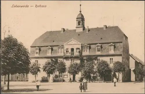 Ansichtskarte Bad Liebenwerda Rathaus 1918