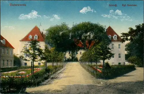 Ansichtskarte Elsterwerda Wikow Oberschule (ehemaliges Schloss) 1916