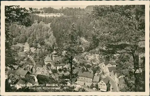 Ansichtskarte Bad Berneck im Fichtelgebirge Blick auf die Stadt 1939