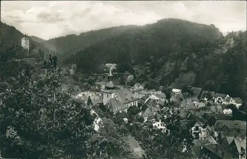 Ansichtskarte Bad Berneck im Fichtelgebirge Blick auf die Stadt 1928