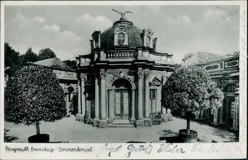 Ansichtskarte Bayreuth Eremitage 1938