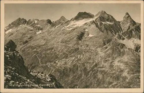 Holzgau Heilbronnerweggebiet, Mädelegabelgruppe, Allgäuer Alpen 1928