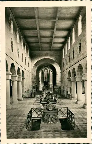 Ansichtskarte Heilsbronn Münster - Innenansicht 1932