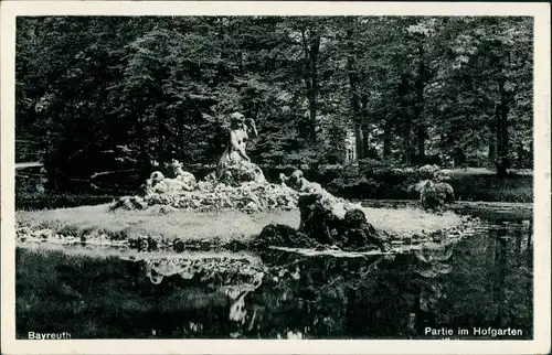 Ansichtskarte Bayreuth Im Hofgarten 1938