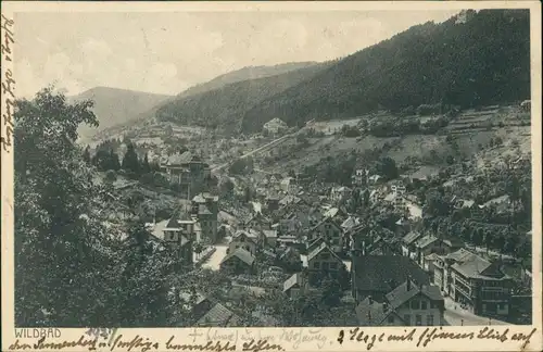 Ansichtskarte Bad Wildbad Panorama-Ansichten 1927