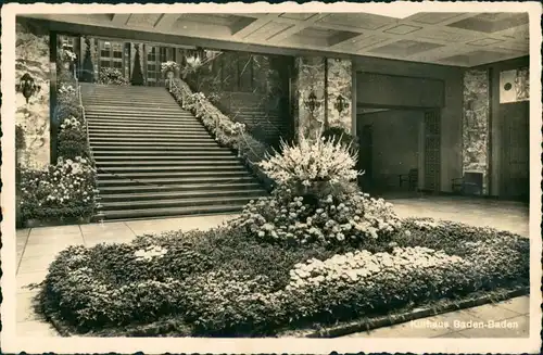 Ansichtskarte Baden-Baden Innenansicht - Eingangshalle Schellerer 1941