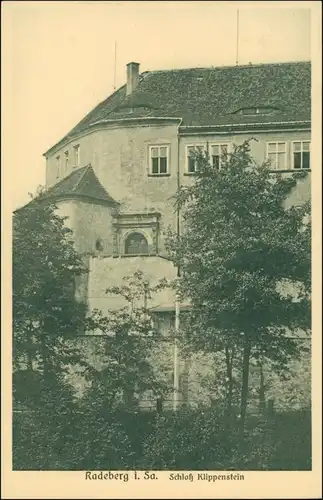 Ansichtskarte Radeberg Schloß Klippenstein 1922