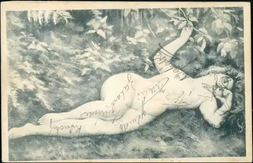  Menschen / Soziales Leben - Erotik (Nackt - Nude) Erotika in Pose 1904